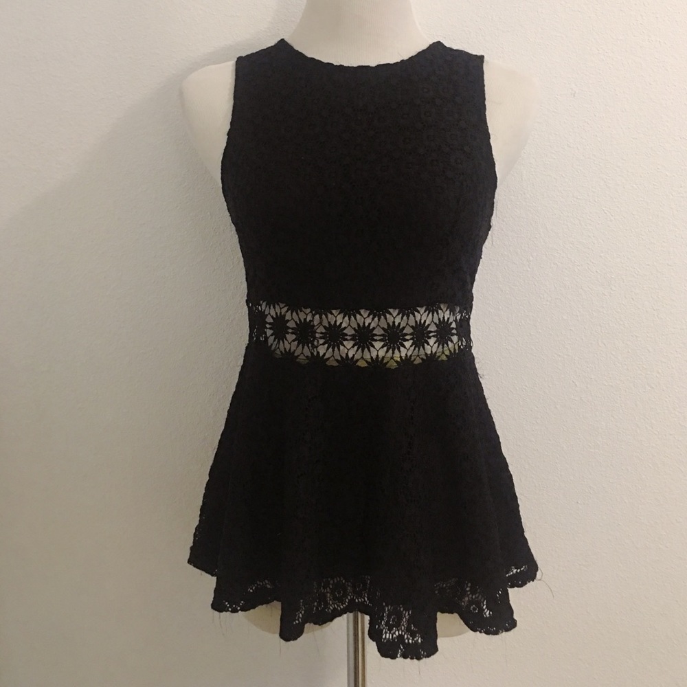 Black Lace Blouse | Size Large. ✨